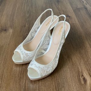 Wedding white heel
